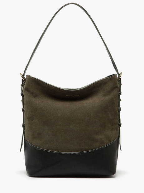 Schoudertas Serena Suède Leder Nathan baume Groen vogue 6 ander zicht 5